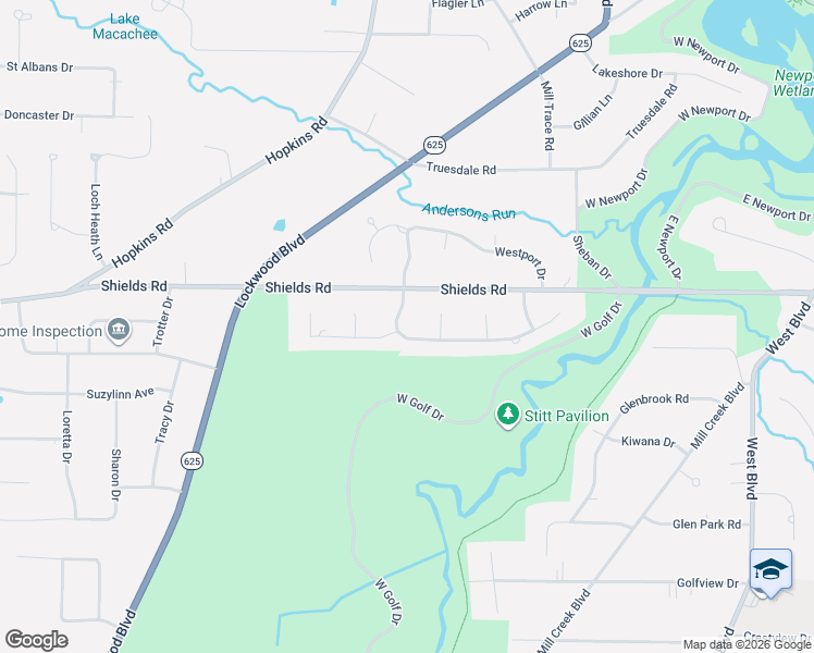 map of restaurants, bars, coffee shops, grocery stores, and more near 829 Park Harbour Drive in Boardman
