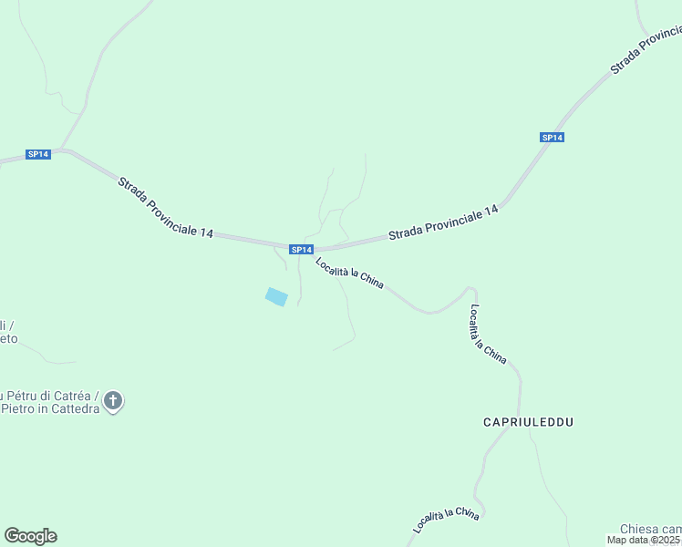 map of restaurants, bars, coffee shops, grocery stores, and more near 83 Località Ziachena in Provincia di Sassari