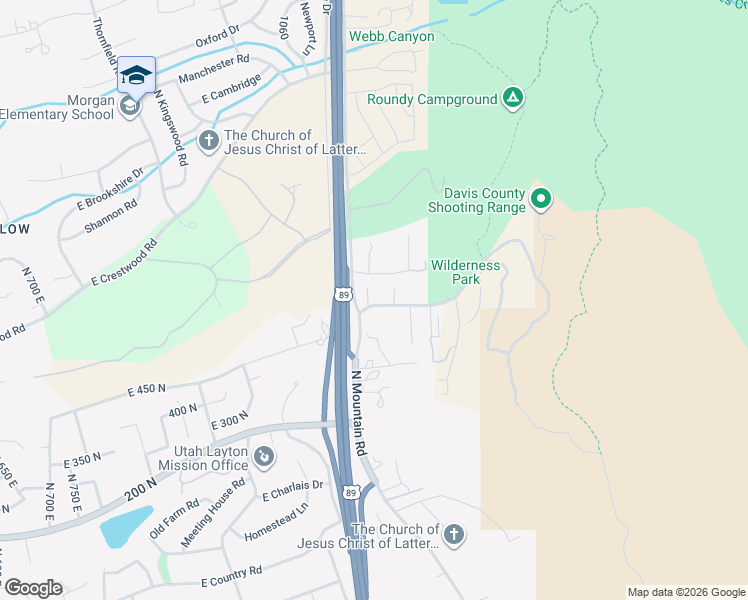 map of restaurants, bars, coffee shops, grocery stores, and more near 660 North 1340 East in Fruit Heights