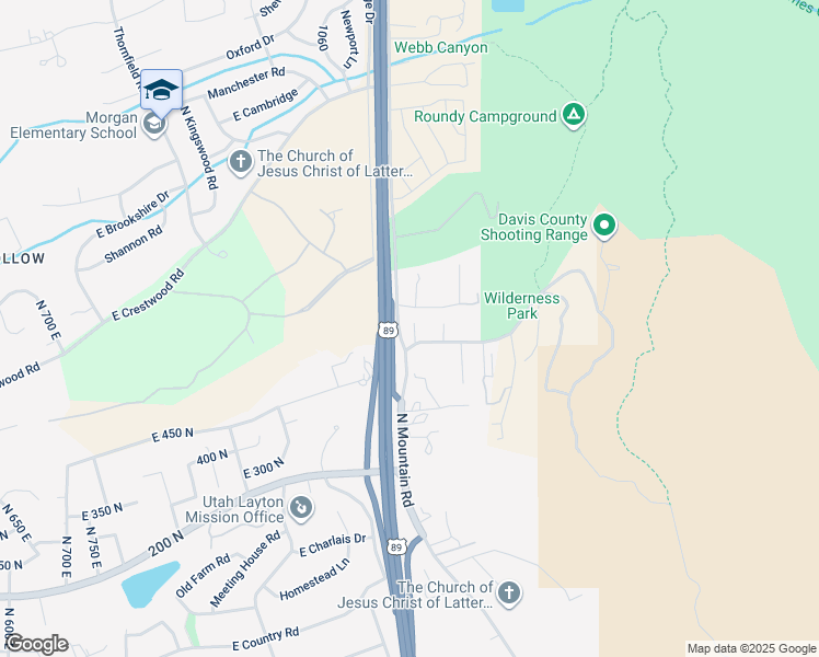 map of restaurants, bars, coffee shops, grocery stores, and more near 675 North 1340 East in Fruit Heights