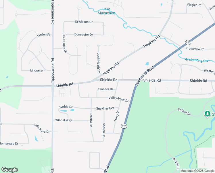map of restaurants, bars, coffee shops, grocery stores, and more near 1276 Pioneer Dr in Youngstown