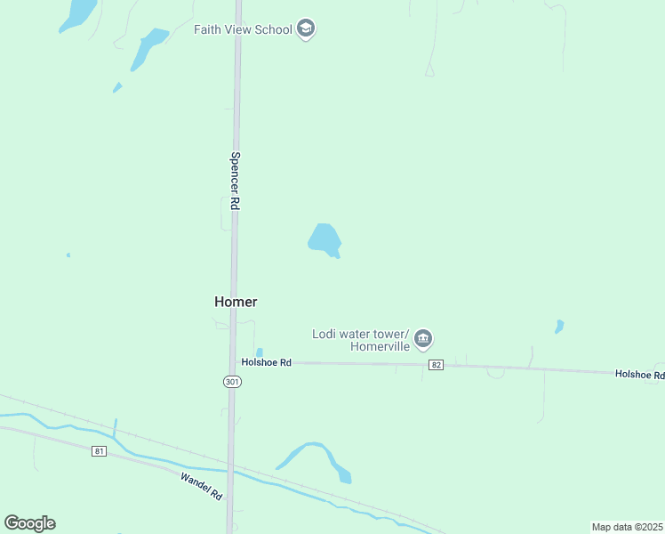 map of restaurants, bars, coffee shops, grocery stores, and more near 8421 Spencer Road in Homerville