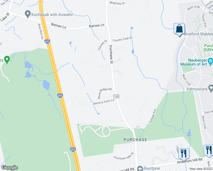 map of restaurants, bars, coffee shops, grocery stores, and more near 3700 Purchase Street in Harrison