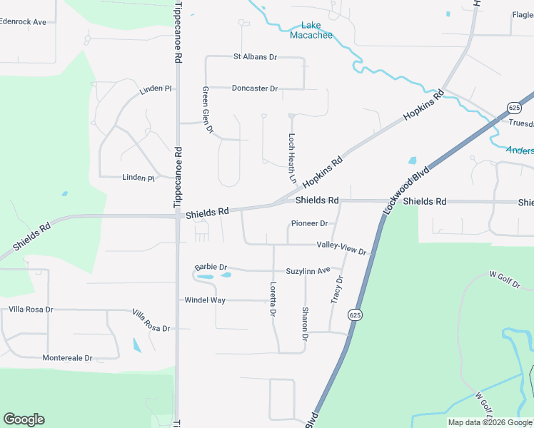 map of restaurants, bars, coffee shops, grocery stores, and more near 1307 Shields Road in Youngstown
