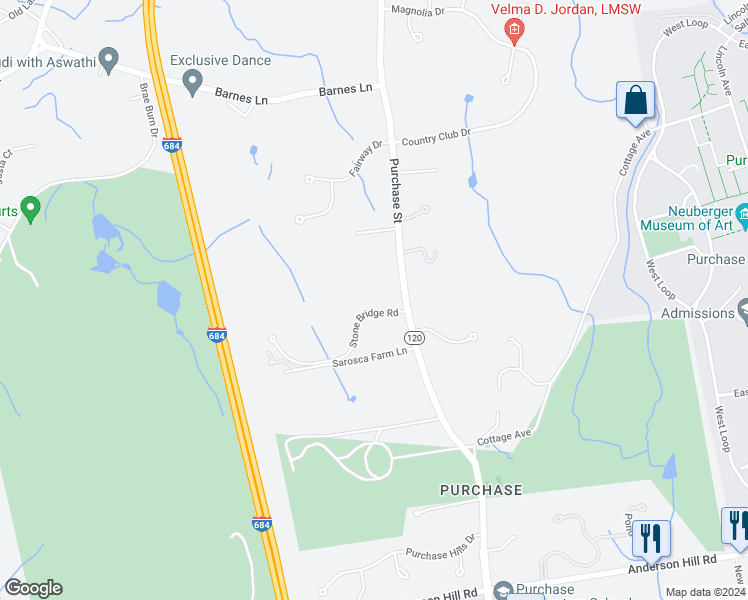 map of restaurants, bars, coffee shops, grocery stores, and more near 3700 Purchase Street in Harrison