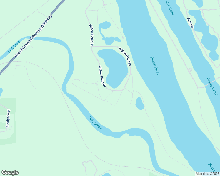 map of restaurants, bars, coffee shops, grocery stores, and more near 46 Willow Point Drive in Ashland