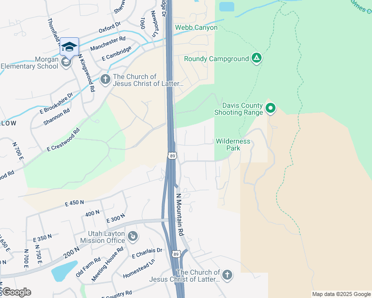 map of restaurants, bars, coffee shops, grocery stores, and more near 675 North 1340 East in Fruit Heights