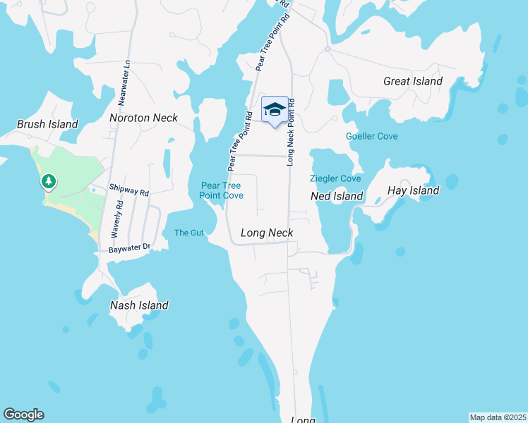map of restaurants, bars, coffee shops, grocery stores, and more near 18 Crane Road in Darien