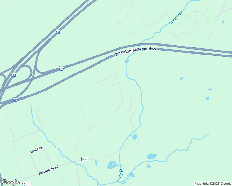 map of restaurants, bars, coffee shops, grocery stores, and more near 140 Trolley Bed Road in Drums