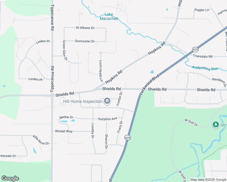 map of restaurants, bars, coffee shops, grocery stores, and more near 1276 Pioneer Drive in Youngstown