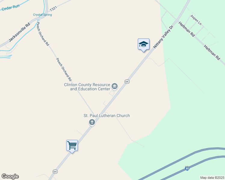 map of restaurants, bars, coffee shops, grocery stores, and more near 47 Cooperation Lane in Mill Hall