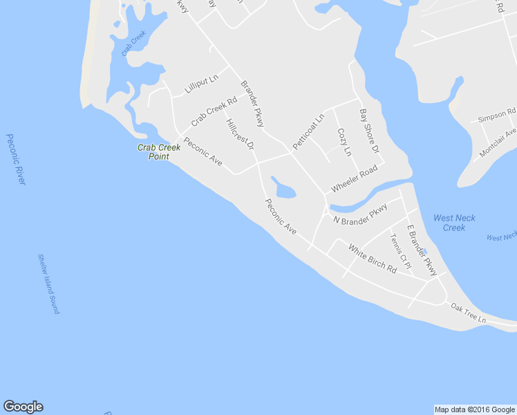 map of restaurants, bars, coffee shops, grocery stores, and more near 48 Peconic Avenue in Southampton