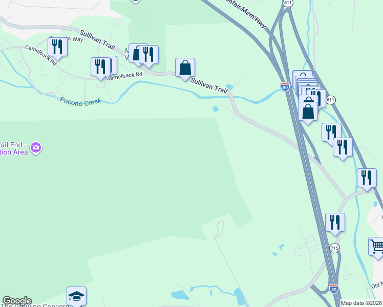 map of restaurants, bars, coffee shops, grocery stores, and more near in Tannersville