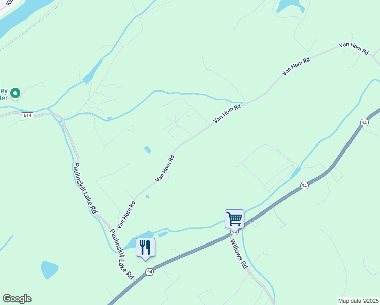 map of restaurants, bars, coffee shops, grocery stores, and more near 69 Van Horn Road in Newton