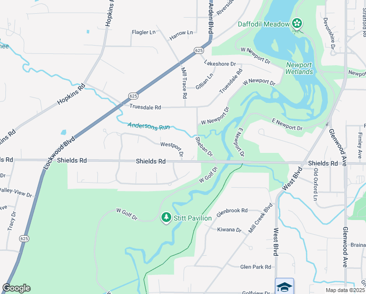 map of restaurants, bars, coffee shops, grocery stores, and more near 820 Westport Drive in Youngstown
