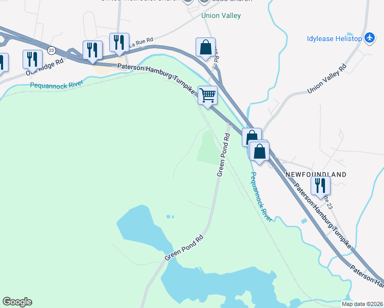 map of restaurants, bars, coffee shops, grocery stores, and more near 17 Vassar Road in Jefferson