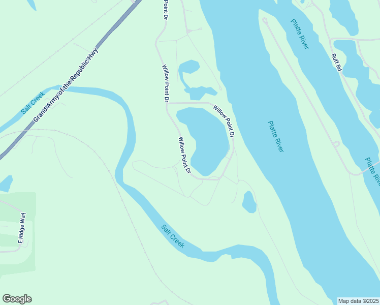 map of restaurants, bars, coffee shops, grocery stores, and more near 27 Willow Point Drive in Ashland
