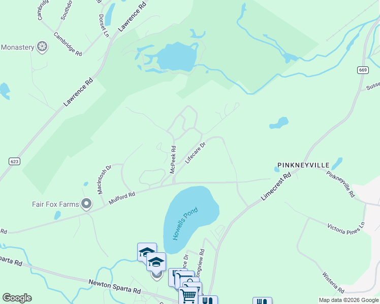 map of restaurants, bars, coffee shops, grocery stores, and more near 50 Cheyenne Road in Lafayette