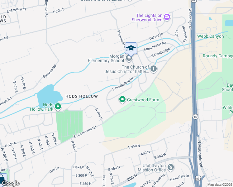 map of restaurants, bars, coffee shops, grocery stores, and more near 769 Shannon Road in Kaysville