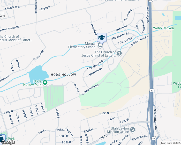 map of restaurants, bars, coffee shops, grocery stores, and more near 769 Shannon Road in Kaysville
