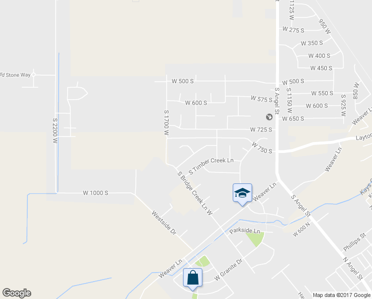 map of restaurants, bars, coffee shops, grocery stores, and more near 796 South Rock Creek Corner in Layton