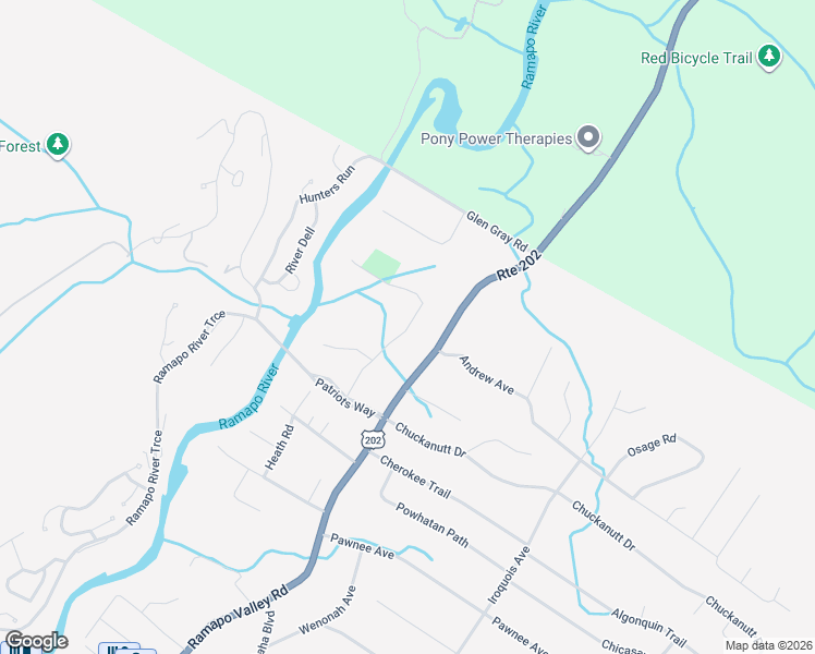 map of restaurants, bars, coffee shops, grocery stores, and more near 10 Valley Forge Road in Oakland