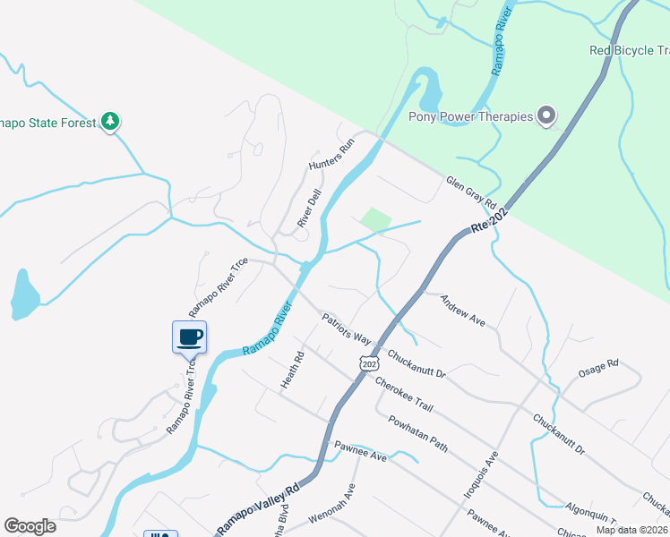 map of restaurants, bars, coffee shops, grocery stores, and more near 6 Stony Point Road in Oakland