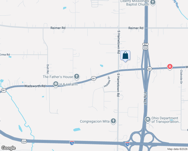 map of restaurants, bars, coffee shops, grocery stores, and more near 3955 Wadsworth Road in Norton
