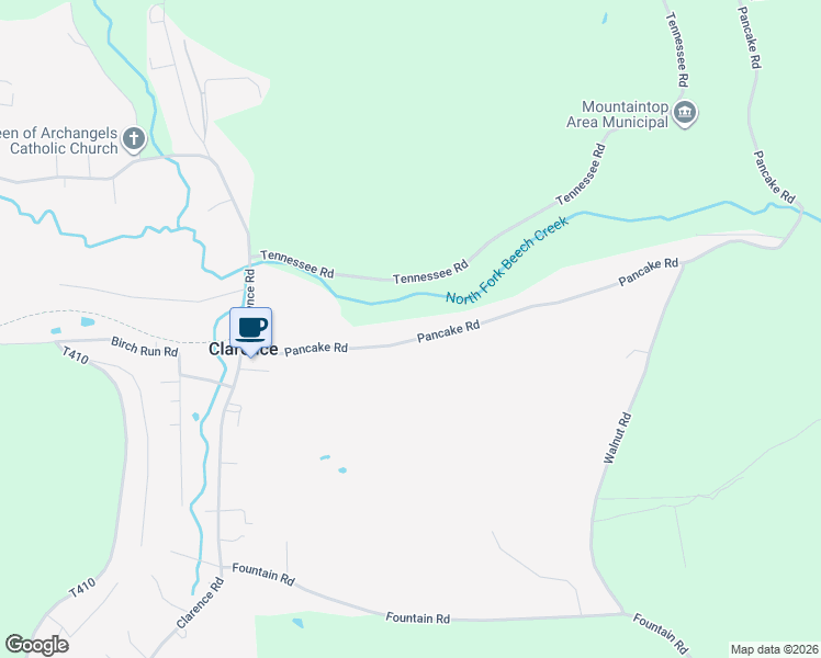map of restaurants, bars, coffee shops, grocery stores, and more near 276 Pancake Road in Clarence