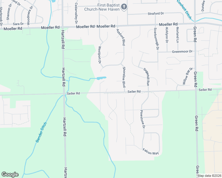 map of restaurants, bars, coffee shops, grocery stores, and more near 9109 Seiler Road in New Haven