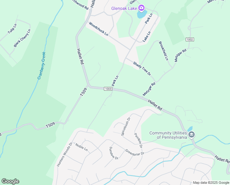 map of restaurants, bars, coffee shops, grocery stores, and more near 444 Hallet Road in East Stroudsburg