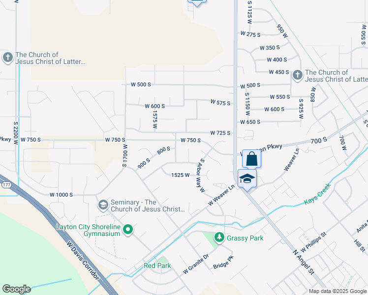 map of restaurants, bars, coffee shops, grocery stores, and more near 788 Stone Creek in Layton
