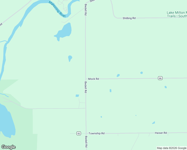 map of restaurants, bars, coffee shops, grocery stores, and more near 17550 Mock Road in Berlin Center