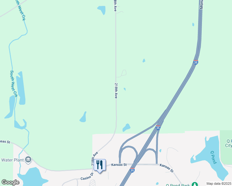 map of restaurants, bars, coffee shops, grocery stores, and more near 1789 218th Avenue in Osceola