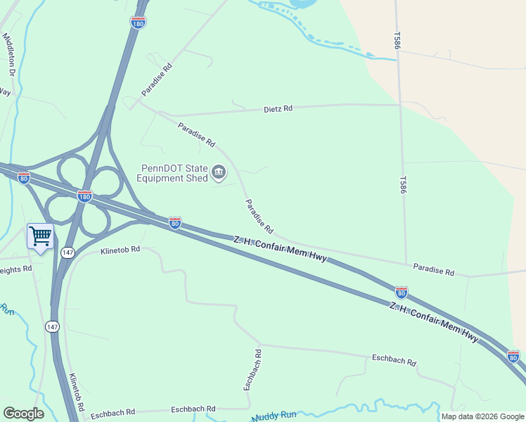 map of restaurants, bars, coffee shops, grocery stores, and more near 5635 Paradise Road in Milton