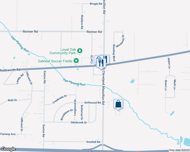 map of restaurants, bars, coffee shops, grocery stores, and more near 3088 Jackson Drive in Norton