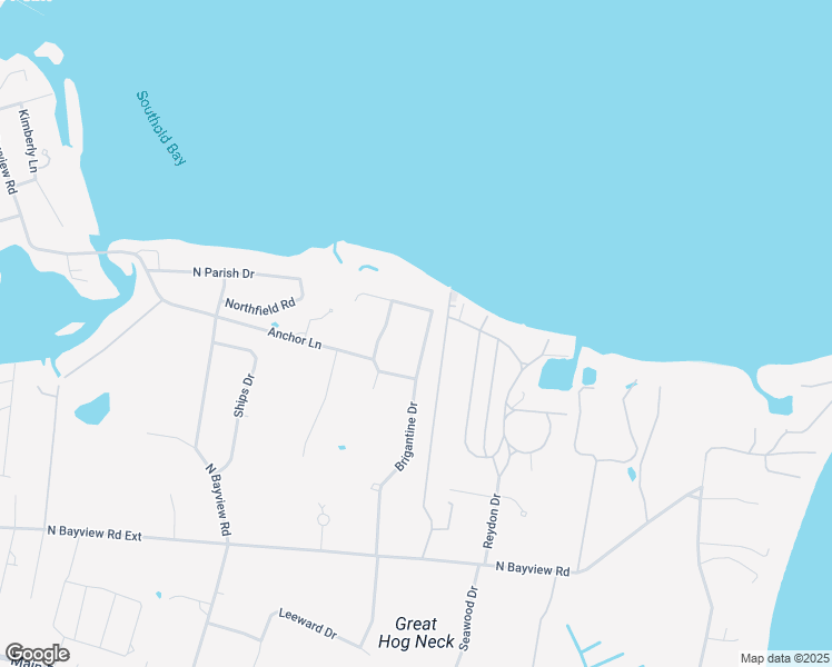 map of restaurants, bars, coffee shops, grocery stores, and more near 355 Windjammer Drive in Southold