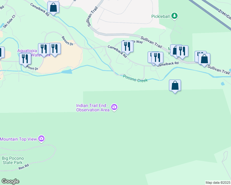 map of restaurants, bars, coffee shops, grocery stores, and more near in Tannersville