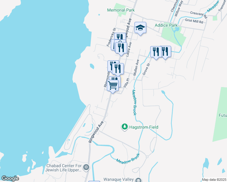 map of restaurants, bars, coffee shops, grocery stores, and more near 636 Ringwood Avenue in Wanaque