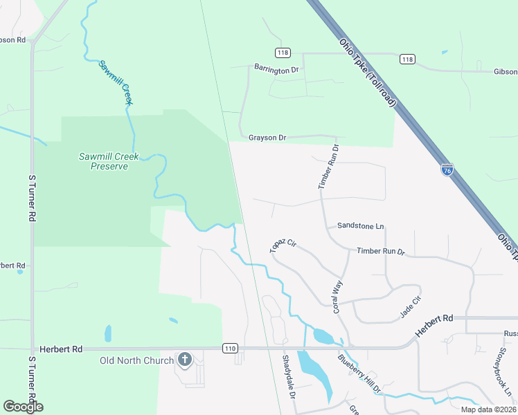 map of restaurants, bars, coffee shops, grocery stores, and more near 32 Charleston Court in Canfield