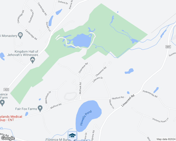 map of restaurants, bars, coffee shops, grocery stores, and more near 153 Dakota Drive in Lafayette Township