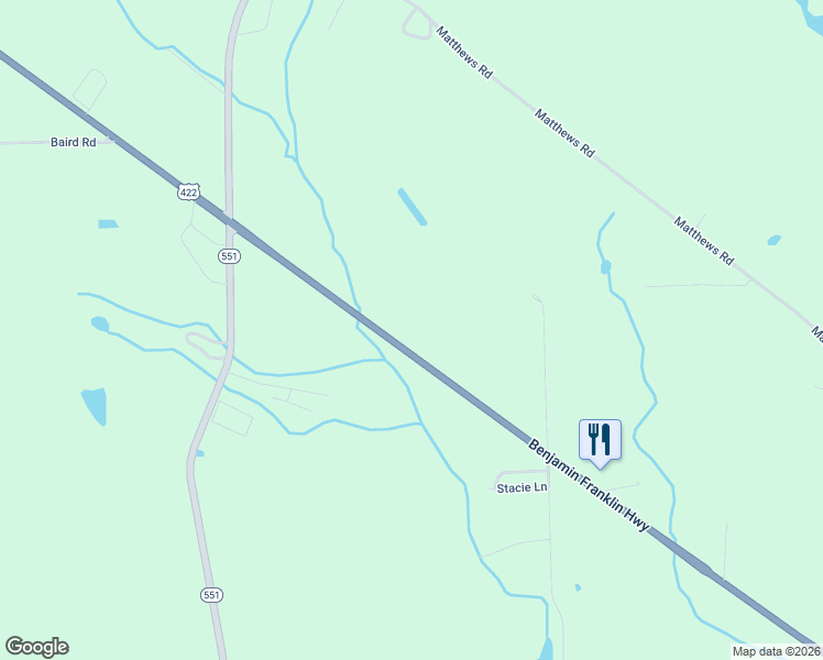 map of restaurants, bars, coffee shops, grocery stores, and more near 2672 Benjamin Franklin Highway in Edinburg