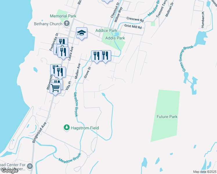map of restaurants, bars, coffee shops, grocery stores, and more near 34 Mountain Avenue in Wanaque