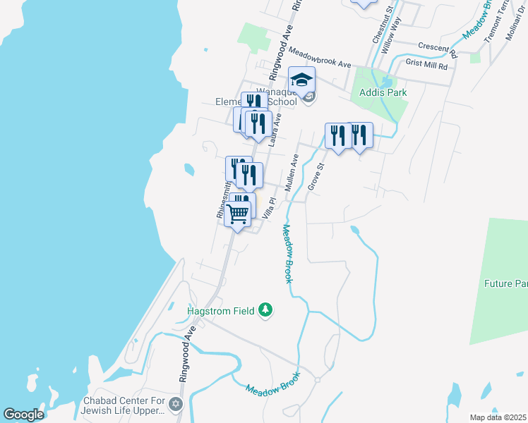 map of restaurants, bars, coffee shops, grocery stores, and more near 24 Erie Avenue in Wanaque