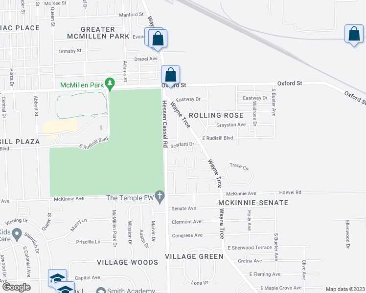 map of restaurants, bars, coffee shops, grocery stores, and more near 3233 Diplomat Drive in Fort Wayne