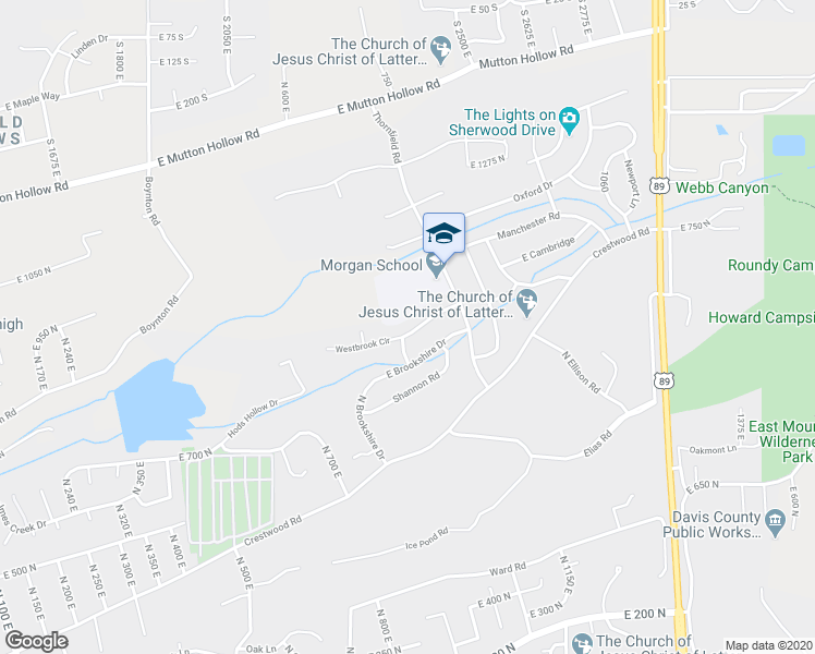 map of restaurants, bars, coffee shops, grocery stores, and more near 755 Westbrook Road in Kaysville