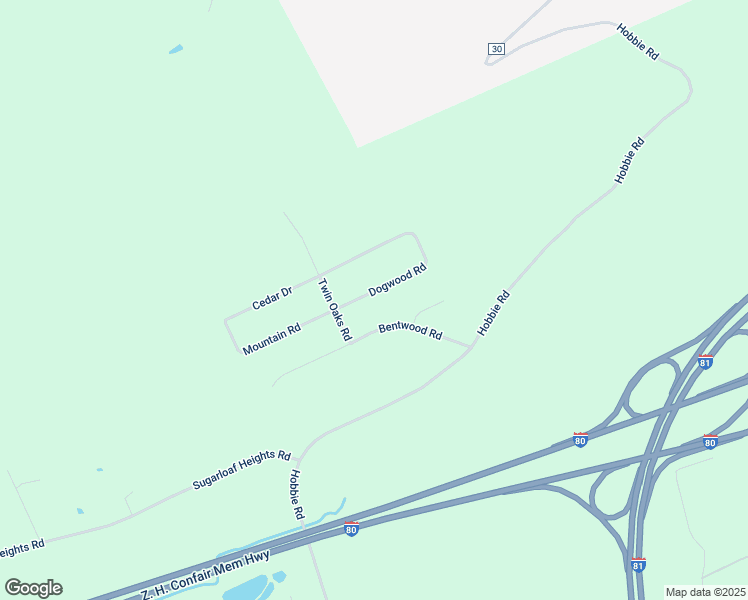 map of restaurants, bars, coffee shops, grocery stores, and more near 17 Dogwood Road in Drums