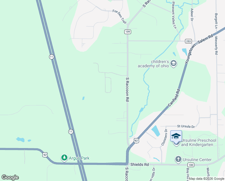 map of restaurants, bars, coffee shops, grocery stores, and more near 4850 Championship Court in Canfield
