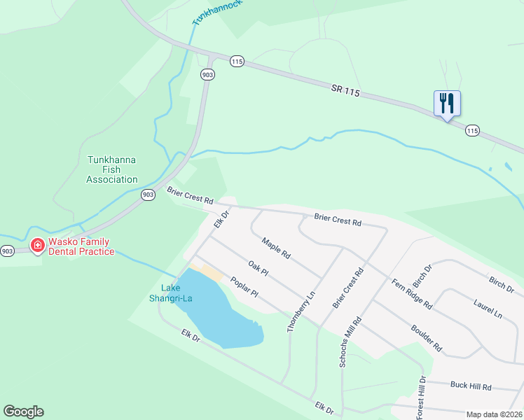 map of restaurants, bars, coffee shops, grocery stores, and more near 33 Maple Rd in Monroe