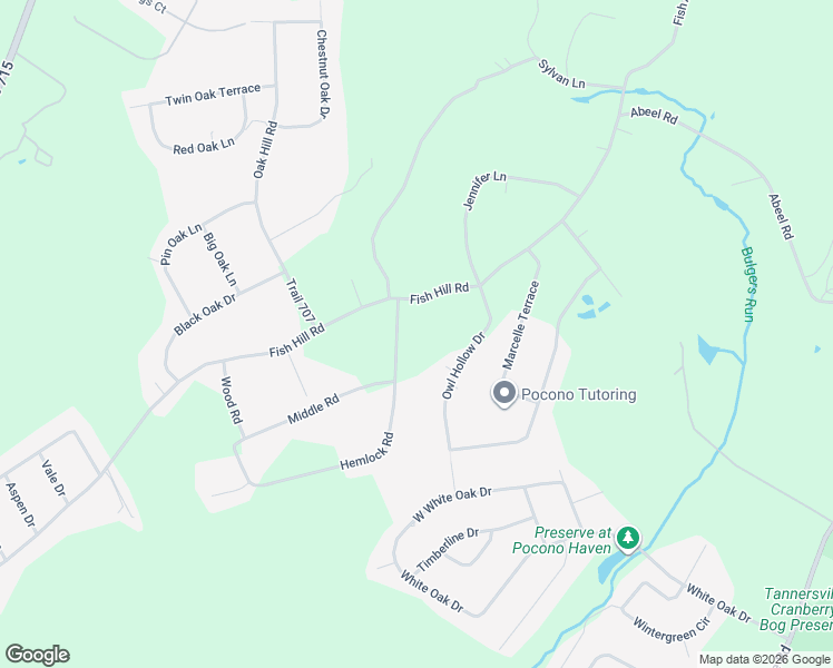 map of restaurants, bars, coffee shops, grocery stores, and more near 28 Hemlock Road in Tannersville